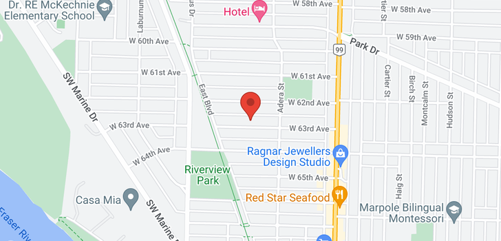 map of 1659 W 63RD AVENUE